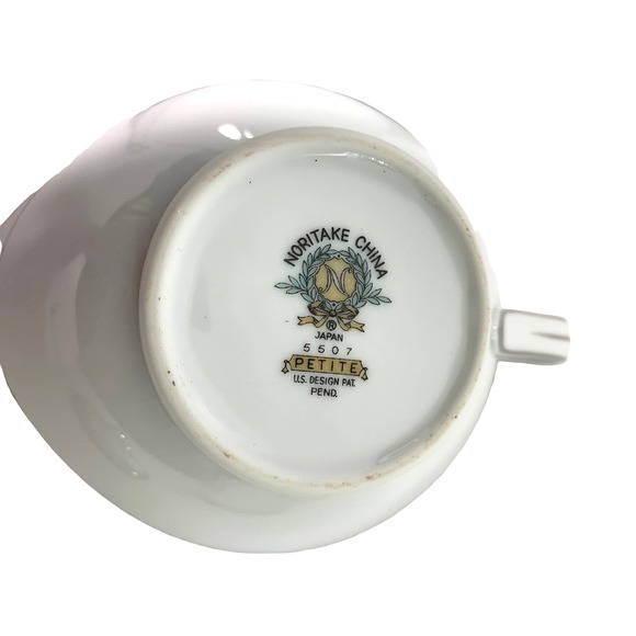 Vintage Noritake Petite 5507 Porcelain China Sugar Bowl‎ & Creamer Gray Pink - Picture 12 of 12